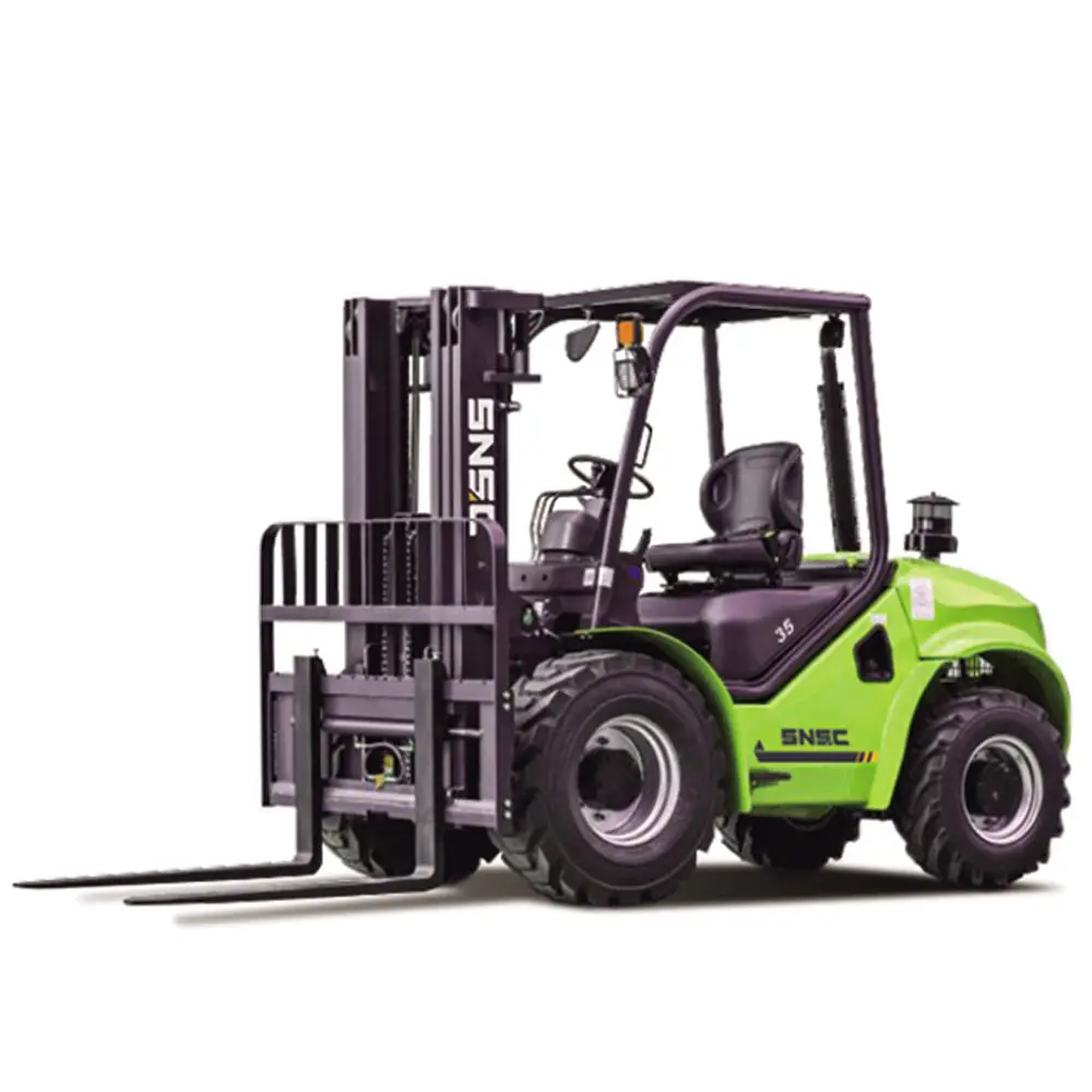 Off road forklift 4x4  China rough terrain fork lift truck