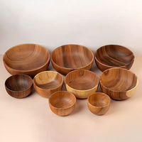 Plateaux modernes en bois d'acacia pour accompagnements de fête, vaisselle de spécialité en bois massif, présentoirs empilables pour légumes et champignons