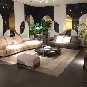 Fabrika doğrudan satış odası otel Modern dinlenme koltuğu salon deri kanepe