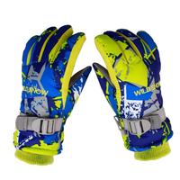 Mitaines de ski imperméables pour enfants, gants chauds thermiques d'hiver, sangle de poignet réglable, paume antidérapante pour enfants, snowboard