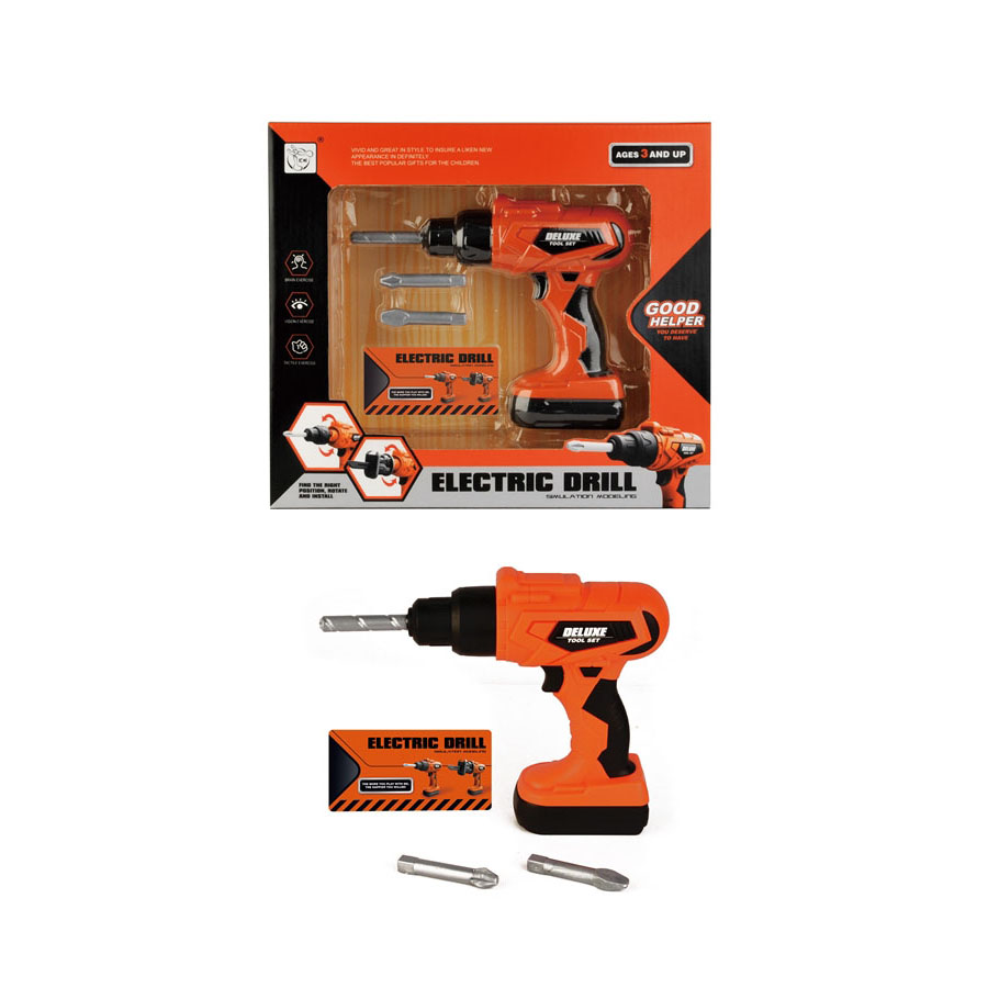 Оптовая продажа, имитация игрушек, пластиковая электрическая дрель, мастерская, игрушки для детей