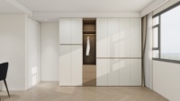 Armoire de chambre personnalisée en bois, portable, moderne, à 3 portes, d'angle, pour enfants, meuble de rangement pour vêtements