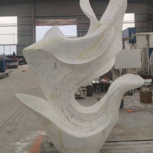 Custom Stainless Steel Sculpture Large Abstract Art Statue with 3D Design Support <strong>for</strong> Municipal Landscaping Projects - Product Image 4