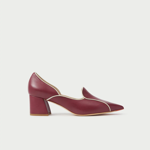 Scarpe <span class=keywords><strong>Eleganti</strong></span> da Donna in Vera Pelle Fatte a Mano, Slip-On con Tacco Basso e Punta Affusolata, Comfort e Ammortizzazione, Tendenza Moda Estiva - Product Image 1