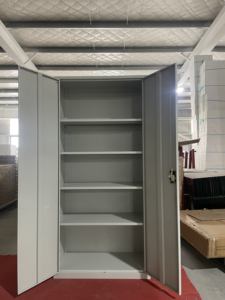 Armoire de rangement de bureau en métal amovible avec étagère réglable, casier de classement en acier, design Almirah - Product Image 4