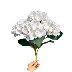 शादी के स्नातक की सजावट के लिए उच्च गुणवत्ता वाले 96 पेटल कृत्रिम रेशम हाइड्रेंजिया फूल गुलदस्ता - Product Image 1
