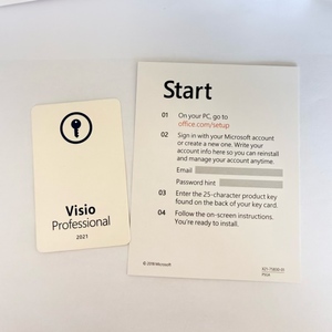 <span class=keywords><strong>Visio</strong></span> Pro <span class=keywords><strong>2021</strong></span> แพ็คเกจเต็มรูปแบบ คีย์การ์ดแบบกล่องสำหรับการเปิดใช้งานออนไลน์ รุ่นขายปลีก สำหรับพีซี พร้อมการรับประกัน 6 เดือน - Product Image 4