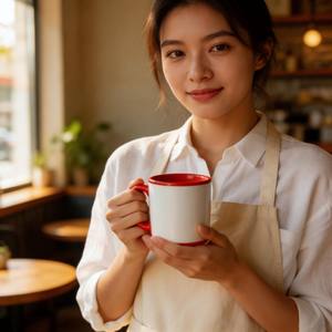 Mug à sublimation blanc 11oz - HARVIT HYMG-B376 - Design contemporain - Blanc avec revêtement de sublimation - Vente en gros usine Shandong - Product Image 4