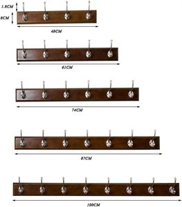 Cintre <span class=keywords><strong>mural</strong></span> manteau de vêtements facile à installer et résistant à la corrosion durable pour manteau clés serviettes chapeau <span class=keywords><strong>support</strong></span> de rangement - Product Image 3