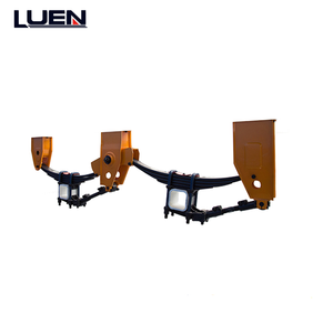 Suspension <span class=keywords><strong>de</strong></span> remorque <span class=keywords><strong>tandem</strong></span> en acier <span class=keywords><strong>de</strong></span> type américain à 2 essieux avec mécanisme à ressort à lames Pièces détachées pour remorques - Product Image 1