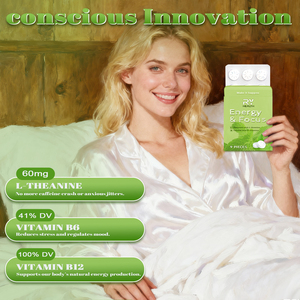 Tae tae etiket nane Tablet vitamini enerji sakız Booster nootropik takviyesi bellek ve kadınlar erkekler için odak sakız - Product Image 4