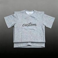 T-shirt décontracté pour homme 100% coton respirant, poids du tissu 230 grammes, avec logo personnalisé