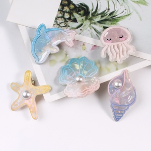 Clip de pelo de mar MIO, pequeño, superventas, chicas encantadoras, Animales Marinos simples, clip de pico de pato, color caramelo con perlas, horquillas frescas para mujer - Product Image 2