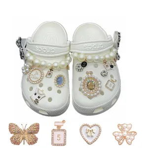 Shoe Charms Butterfly Metal Rhinestone Kawaii Shoe Decoration Charms With  Buttons Silver Croc Charms Bling Designer Croc Charms Cute Croc Gems For  Wom