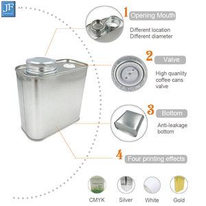 Latas de café vacías con válvula, 500ML - Product Image 2