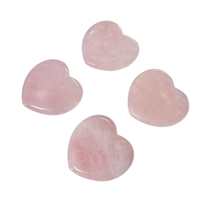 Rose Quartz pha lê trái tim lớn Đá chữa bệnh pha lê Quà tặng cho phụ nữ đá quý đánh bóng hình trái tim - Product Image 5