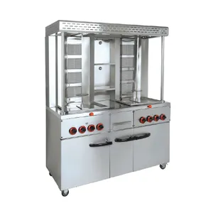 8 burners gas shawarma kebab machine for sale