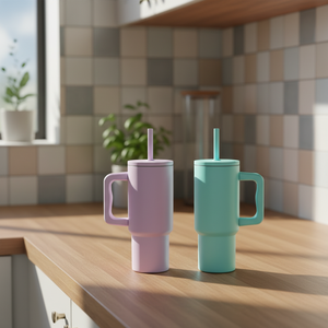 Taza de Viaje para Exteriores, Precio de Fábrica, 40 oz, Acero Inoxidable, Termo para Auto con Asa - Product Image 3