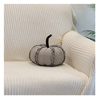 Nouvel arrivage de coussin en forme de citrouille et fourrure douce pour décoration de la maison