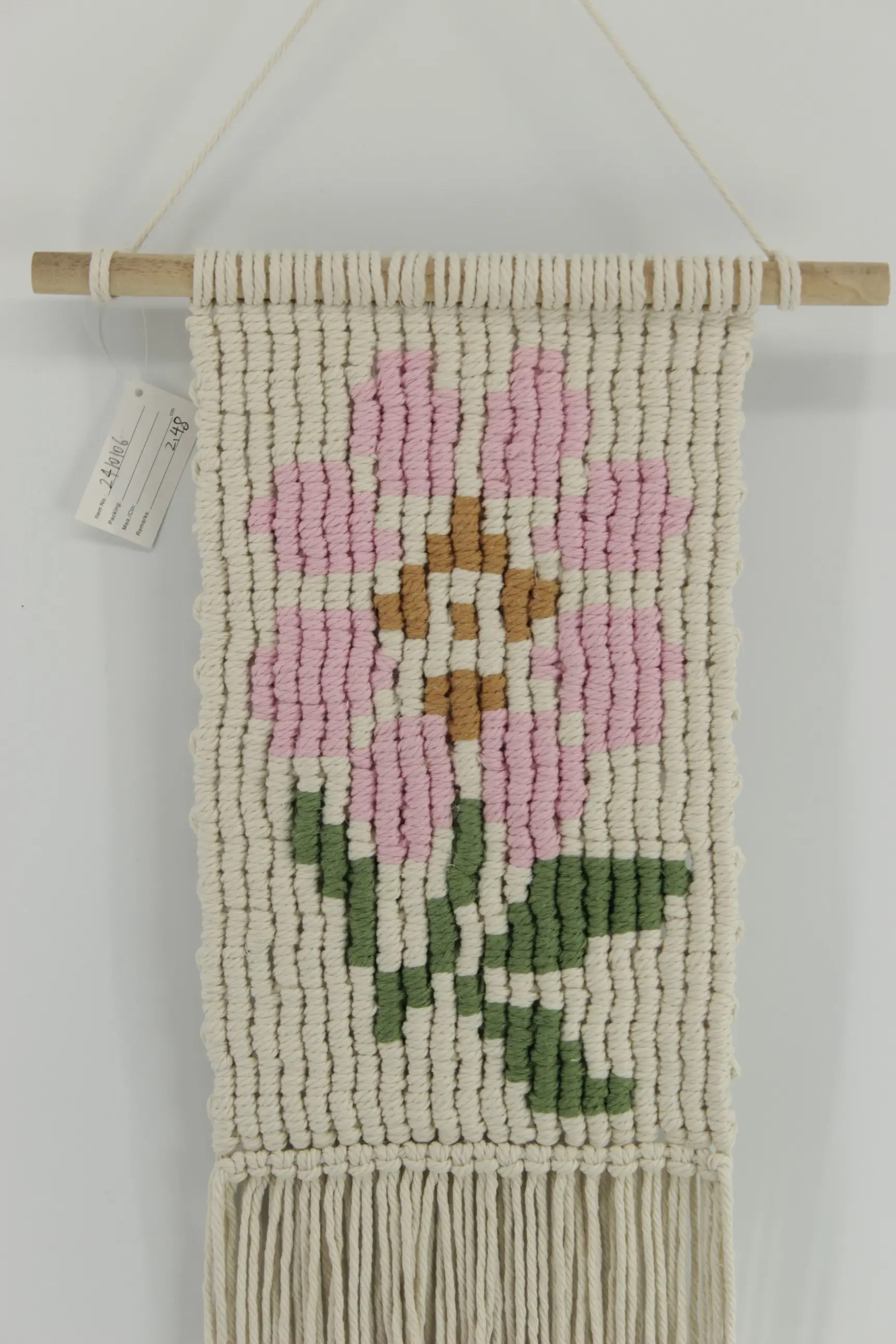 Prachtige Interieur Macrame Handgeweven Groothandel Wanddecoratie Handgemaakt Tapijt