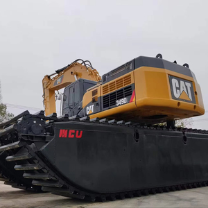 Excavatrice amphibie Caterpillar 349DL d'occasion de 50 tonnes à bras long pour le dragage marin lourd et les travaux fluviaux - Product Image 6