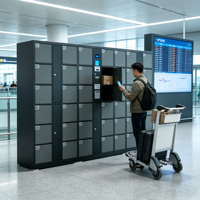 Casier intelligent de stockage de bagages en stock – Casiers intelligents pour touristes – Armoire de stockage de bagages multi-systèmes en libre-service