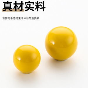 <b>Ceramic</b> Round Cabinet <b>Knobs</b> Colorful Single Hole <b>Drawer</b> Handles Minimalist Design Durable Furniture Hardware - Product Image 4
