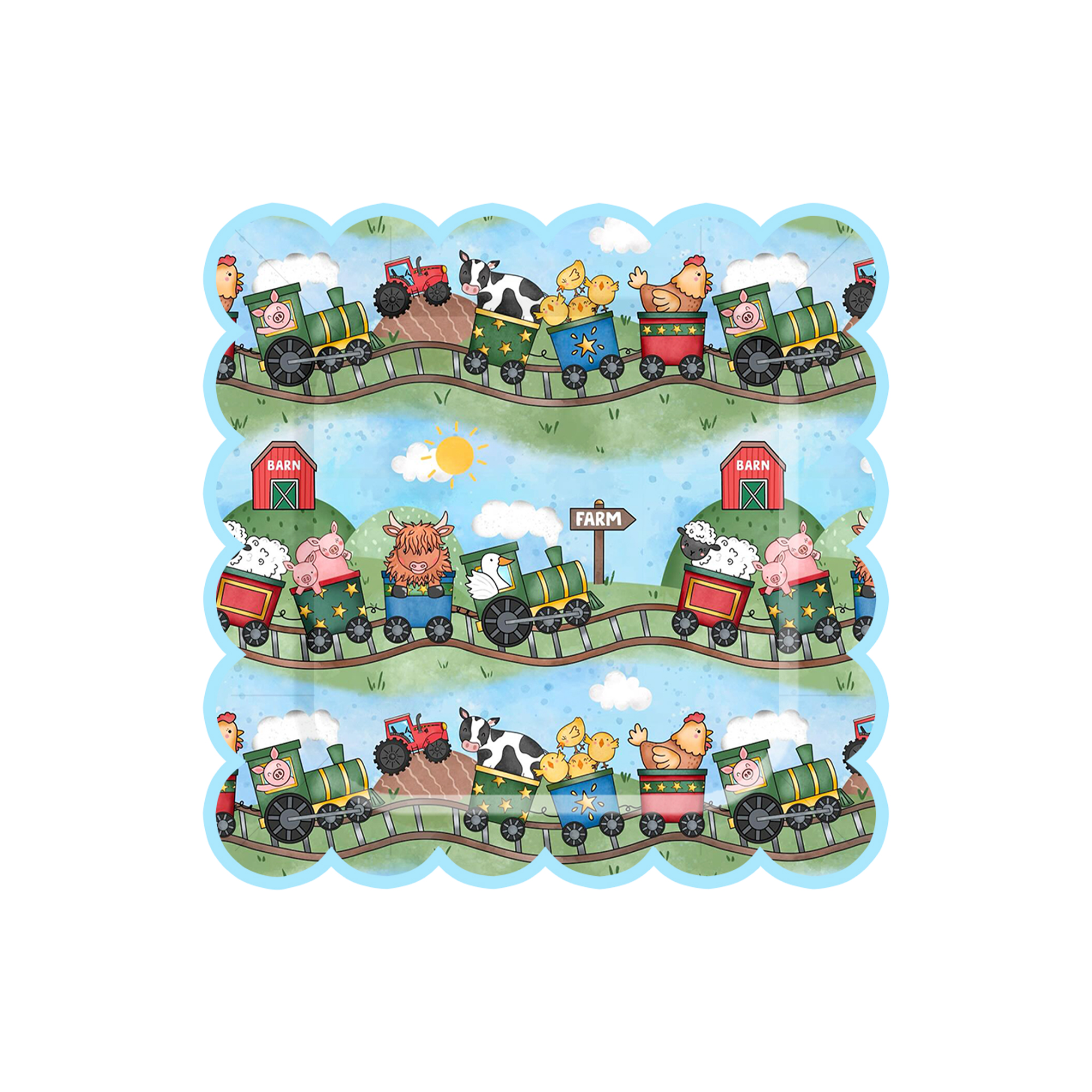 Plato de papel de 10 pulgadas * 8 piezas