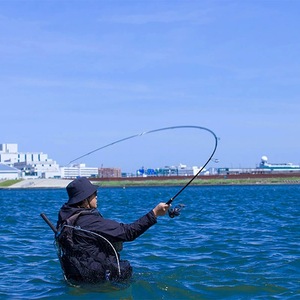 Canne à pêche LATEO K Lure Rod 6m, action moyenne rapide, pour la pêche au bar en mer, avec anneaux SIC, longue portée, utilisation depuis le rivage - Product Image 2
