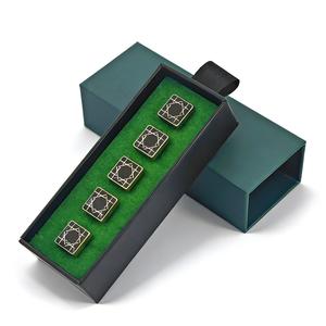 Botón cuadrado de metal KUNSHUO para Baju Melayu, botón de camisa, ropa, logotipo de marca personalizado, botón malayo para ropa Baju Melayu - Product Image 2