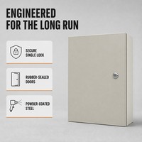 Boîtier de distribution électrique mural en fer IP65, coffret de distribution d'alimentation métallique étanche, panneau électrique sur mesure