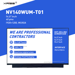 อะไหล่หน้าจอ LCD สำหรับ40PinNV140WUM-T01/T02/T04 14.0 "พร้อมอะไหล่หน้าจอสัมผัสสำหรับแล็ปท็อป - Product Image 2