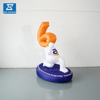 Modèle gonflable publicitaire de lettres et de textes de dessins animés avec logo de marque pour la décoration