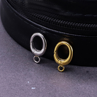 Fermoirs à ressort ovales avec crochets, connecteurs pour porte-clés et sacs, accessoires pour la fabrication de bijoux DIY