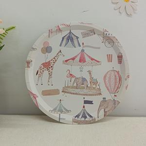 DAMAI - Juego de Vajilla Desechable de Papel para Fiestas Infantiles, Decoración para Fiestas de Cumpleaños, con Diseño de Animales - Product Image 2