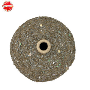 Gradiente acrílico poliéster lana lentejuelas bucle hilo ecológico reciclado alta tenacidad diseño de terrazas de ensueño patrón teñido - Product Image 6