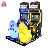 Machine de jeu d'arcade à monnayeur pour 2 joueurs avec accepteur de billets pour centres de jeux - Simulation de course extrême de moto