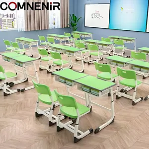 Школьная мебель Comnenir, одна парта и стул для учеников, ориентированные на школьную мебель
