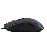 Souris de jeu filaire ergonomique programmable, pour ordinateur PC, gamer, rétroéclairée rvb