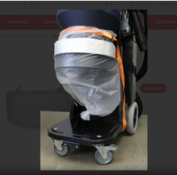 Sacs à poussière en polyéthylène haute densité (HDPE) transparents, durables et résistants aux déchirures, 6 mil, 60 gallons, en rouleau, pour le travail du bois