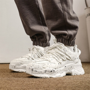 2025 New Style Men's and Women's Thick-Topped High-Heeled Sports Shoes - Fashionable and Trendy Men's Breathable Casual Shoes - Product Image 5