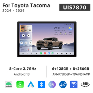 Autoradio Android 14.6" UIS7870 con Schermo Touch, Navigazione GPS, CarPlay e Telecamera 360° per Toyota Tacoma 2024 - 2026 - Product Image 3