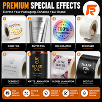 Autocollants personnalisés en feuille d'or transparente, étiquettes adhésives imperméables, emballages de luxe pour flacons de parfum