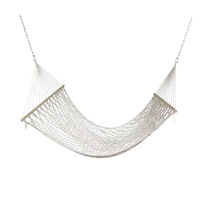 Hamac en corde de coton avec barre de maintien, lit balançoire double pour jardin extérieur, balcon, intérieur, maison, usage de loisirs