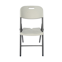 Chaise pliante robuste en acier pour usage commercial - Intérieur/Extérieur - Plastique - Pliable - Gym/Hôtel/Fêtes - Utilisation en jardin
