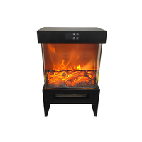 Cheminée électrique autoportante pour la maison, chauffage domestique, flamme dynamique 3D réaliste, télécommande, protection contre la surchauffe