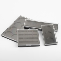 Grande Palette de fard à paupières fard à paupières, couvercle clair, vide, en plastique, emballage de maquillage, 10x8