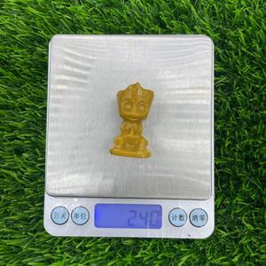 Petites sculptures de Groot en cristal de 1,5 pouce, pierres de guérison et d'artisanat - Product Image 2