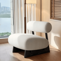 Fauteuil de salon moderne en velours écologique, cadre en bois massif de luxe, pour salon, chambre, salle à manger, hôtel, maison, bureau