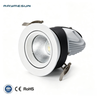 Foco empotrable COB impermeable Leimai, luz LED de techo ajustable de color blanco cálido, downlight LED CCT empotrable